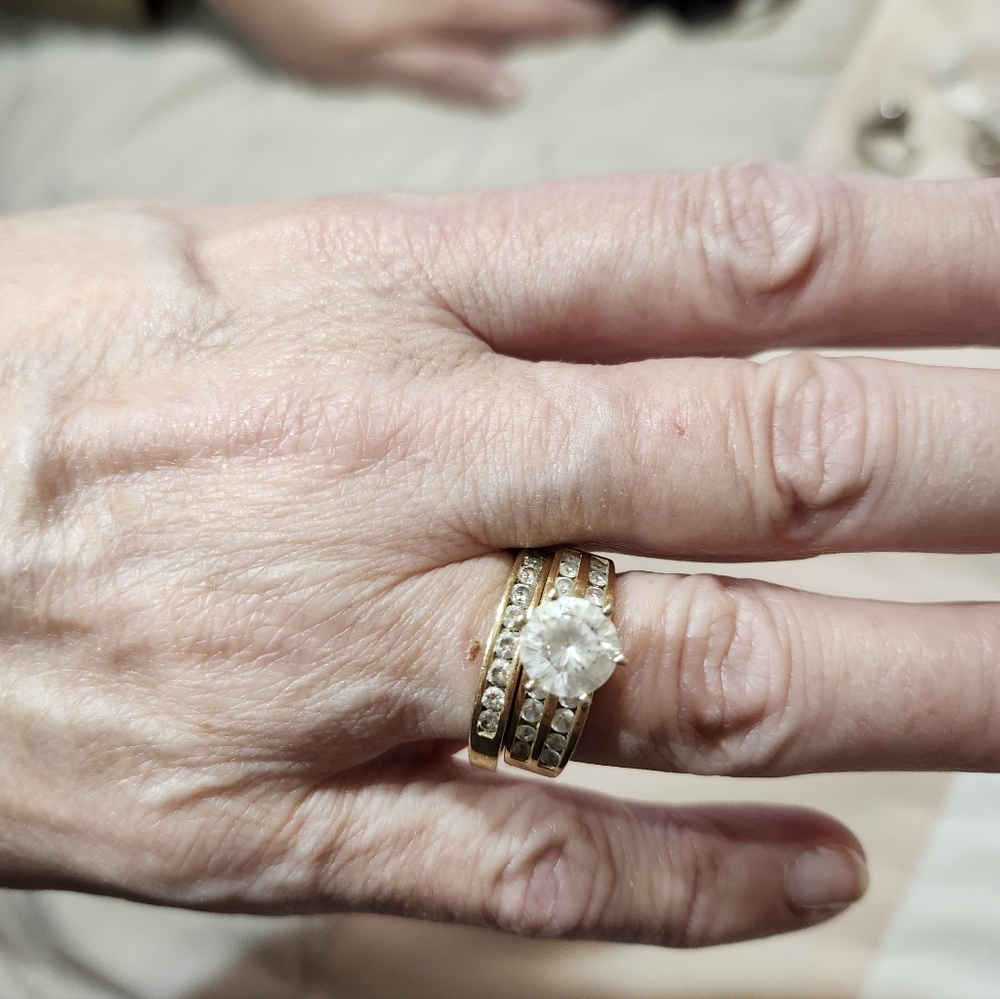 Elegant Gold and Silver Women's Ring Set From HSN